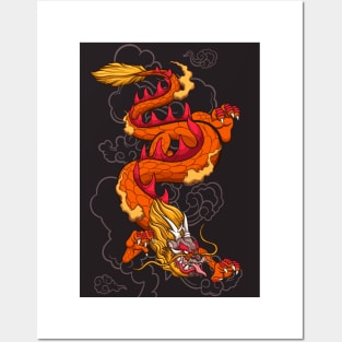 Chinese Dragon Posters and Art